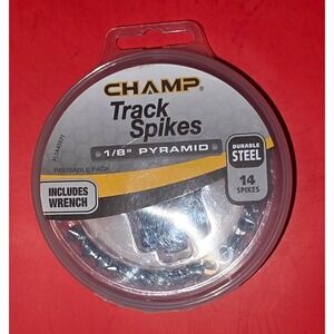 Champ Track Spikes Unisex 1/8" Silver New Steel Pyramid Wrench 14ct 40571